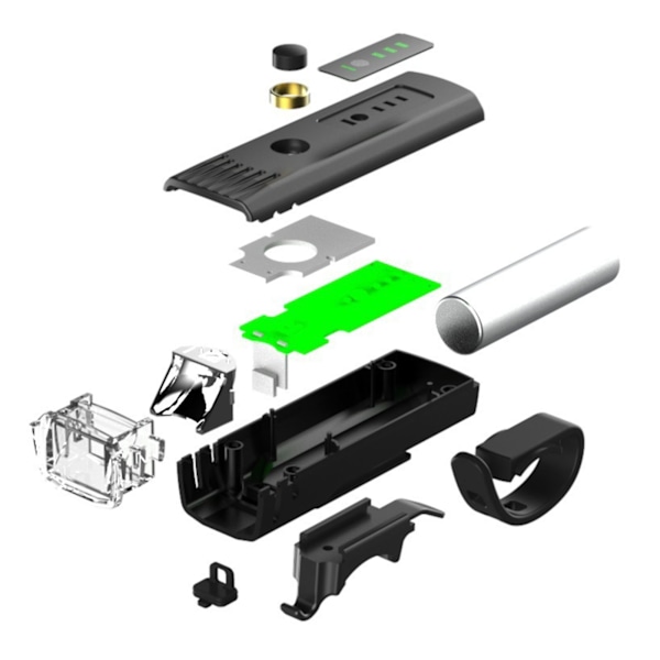 Cykellampor Set Mountainbike LED-lampa Smart Sensor Framlampa Baklampa för Utomhussporter Nattkörning