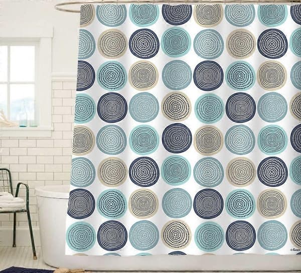 Textured Slub Fabric Shower Curtain