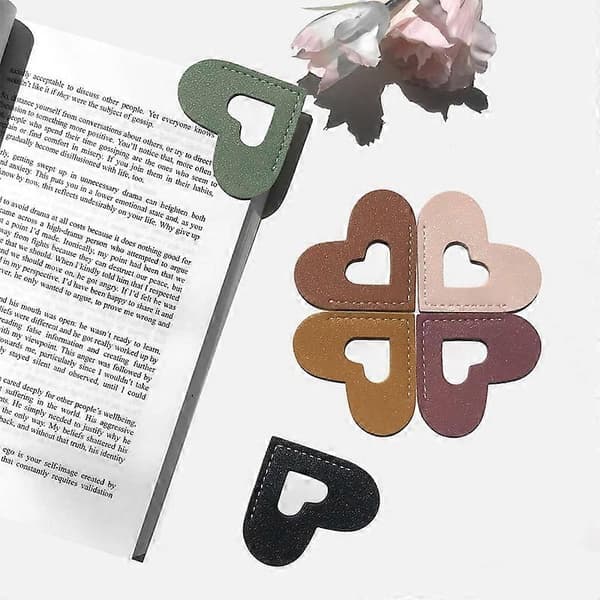 Cute Hollow Heart Corner Bookmark, Personalized Book Accessories