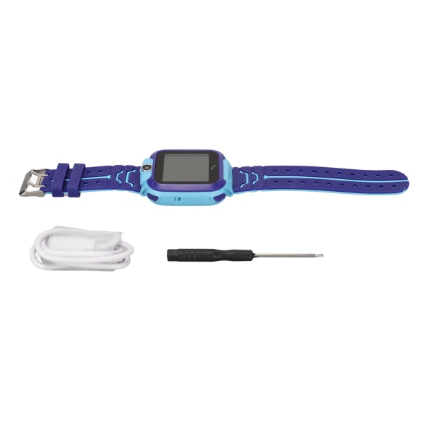 Blue Kids Smartwatch - 2G GSM IP67 vattentät watch med SOS Alert, Selfie-kamera, pekskärm, LBS-positionering