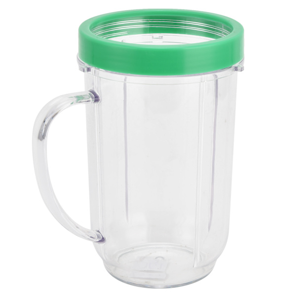 16Oz Blenderkopp med Grön Läppring Ersättningsdel Tillbehör för MB‑1001 250W Mixer