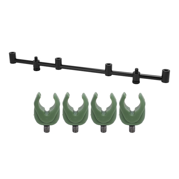 Fiske Stang Pod Stativ Holder Aluminium Legering Fiske Stang Pod Stativ Tverrstang Festesett (4 Hoder 45 cm Festesett 4 Hoder)
