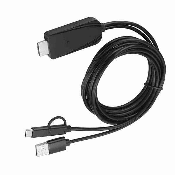1080P HD USB C Adapterkabel Bluetooth Samma Skärmkabel för Android Mobiltelefon
