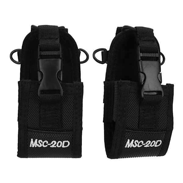 20D Nylon Arm Pack Svart Slitstark Walkie Talkie Väska