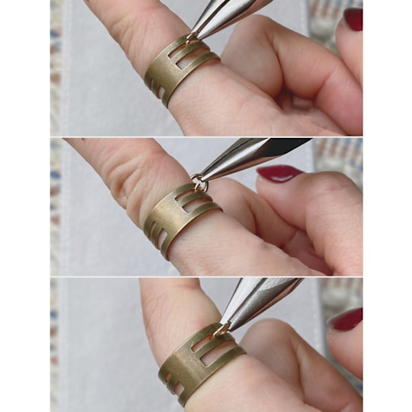 Øredobbel Making Åpen Ring Messing Materiale Kompakt Form DIY Hånd Åpen Sirkel Verktøy for Håndverk Smykker
