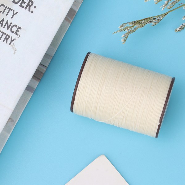 Craft Leather Sy Wax Cord - 0,45mm - 160m/Rull Rice white