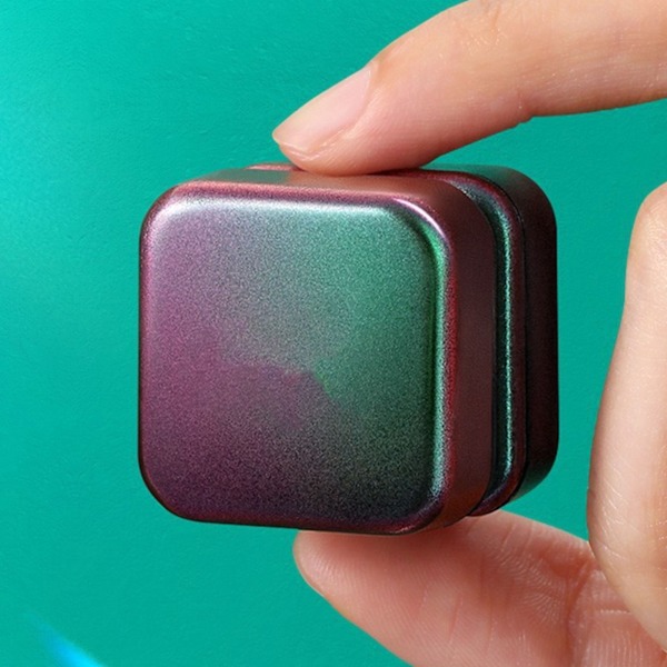 Mini Akvariumagneticborste Gradient Färg Dubbelsidig Ergonomisk Fisktank Magnetisk Borste Rengörare för Glas Inom 12mm Stor
