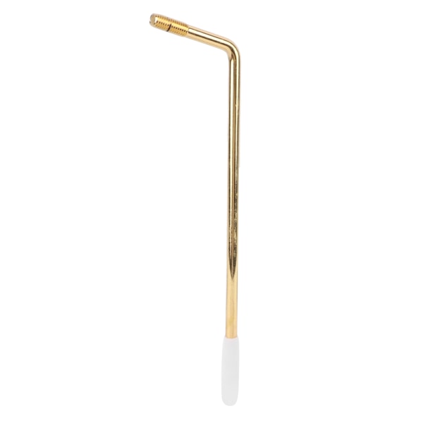 Elektrisk gitarr Tremolo Arm Tråd Metall Enkel Tremolo Vibrato Arm Gitarrtillbehör Guld med vitt handtag
