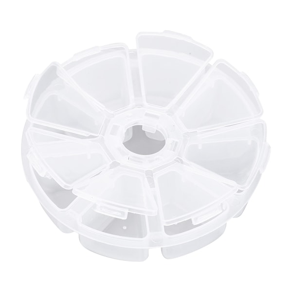 8 Rommer fiskeredskaps oppbevaringsboks Transparent vanntett lokke agn Krokveske