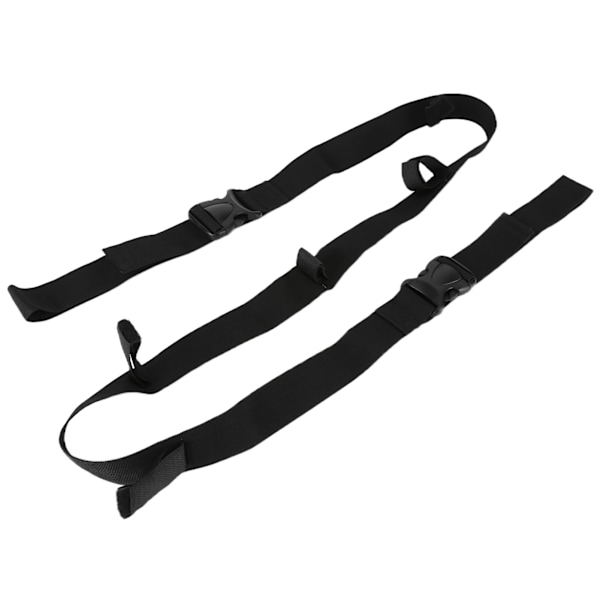 Kjøretøymontert fiskestang holder bærer 5 hull stang rack belte stropp fiskeutstyr tilbehørSvart 5 hull 140‑200cm