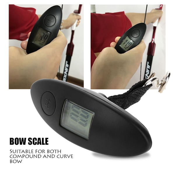 Bueskydning Bærbar Digital Håndholdt Bue Vægt 88lbs Værktøj til Compound og Recurve Bue
