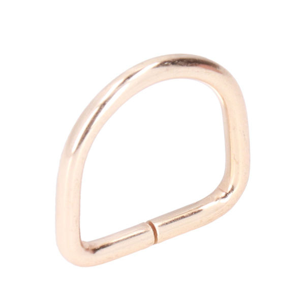 20 stk. Metal D-ringe Premium jern Robust Holdbar Blank Udsøgt Bred Anvendelse D-ringe til Tøj Taske Gylden 3,8x25x25mm