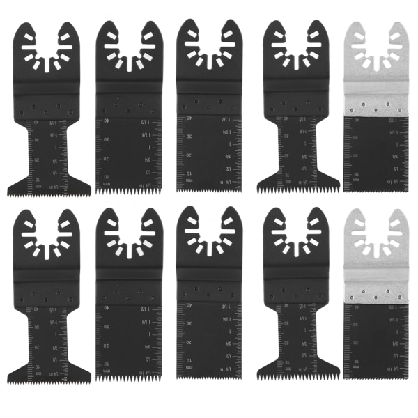 10 stk oscillerende multiverktøy sagblad skjæreverktøy for Bosch Dremel Fein