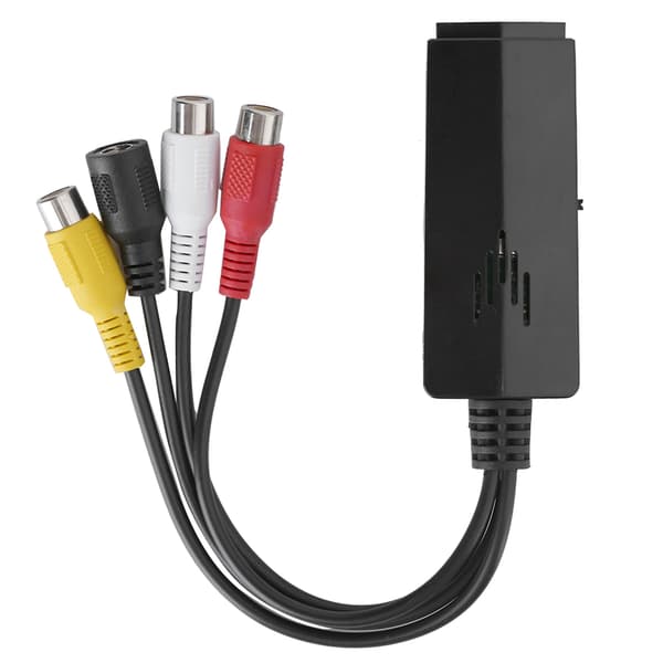 Universal Mini AV til HDMI-konverter Kort Linje Høyoppløselig Videoadapter AV2HDMI