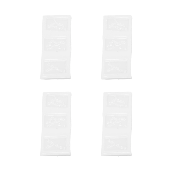 4 stk. Silikoneform Spejl Krystal Dråbe Lim UV Resin Form Punch Free 12 stjernetegn Vedhæng Silikoneform
