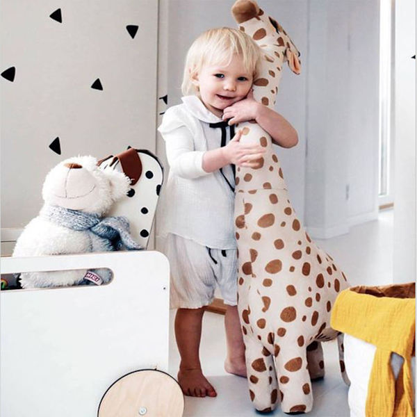 Søt sjiraff bamse plysjleketøy myk full fylling høy elastisitet hudvennlig perfekt gave til barn voksne 45cm