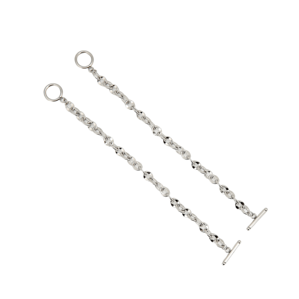 2 stk. Simple Armbånd Titanium Stål Unikt OT Spænde Design Klassiske Udsøgte Smykkearmbånd til Kvinder