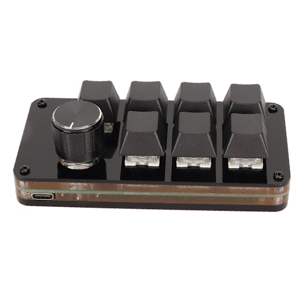 Macro Programmerings Tastatur Hotswap Enhånds Blå Bryter Mini 7-Tasters Mekanisk Tastatur med Knott for Spill og Arbeid