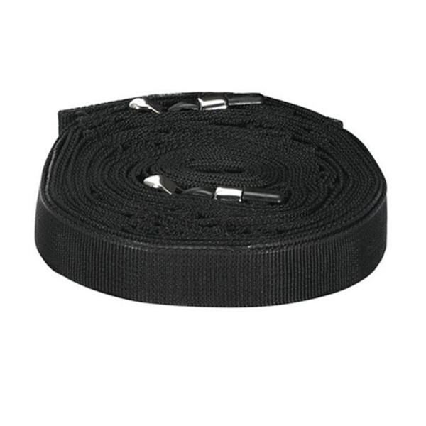 Camping Lanyard Udendørs Camping Tøjline Lejrplads Opbevaring Rem Telt Lanyard med D Spænde Sort