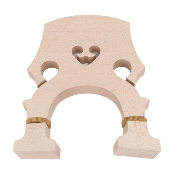Fiolinbro Maple Wood Justerbar messingskrue Double Bass Bridge for erstatning 1/2