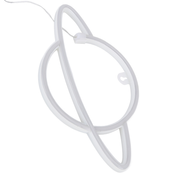 Planet Neon Skilt LED Natlampe Dekorativ Lys til Hjem Soveværelse Bar Bryllup Fødselsdagsfest Dekoration Blåt Lys