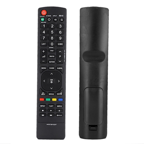ABS-kuorinen musta television kaukosäädin TV-kaukosäädintarvike LG AKB72915207 para 55LD520 19LD