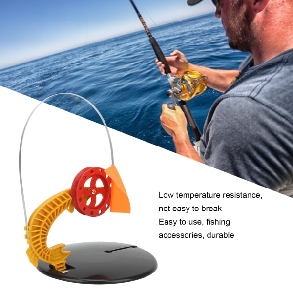 Bærbart vinterisfiskestang Hjulmarkørflaggsett - ABS redskapsverktøy (ingen linekrok)