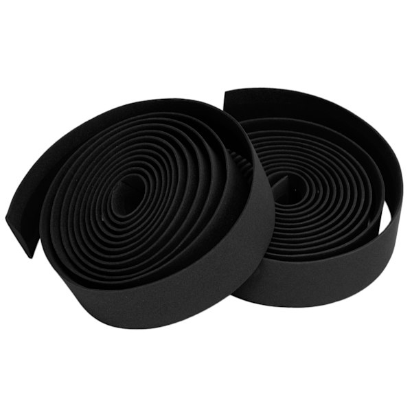 2 stk sykkelstyretape Behagelig, sklisikker, svettsikker og slitesterk sykkelstyretape for landeveissykler (svart)