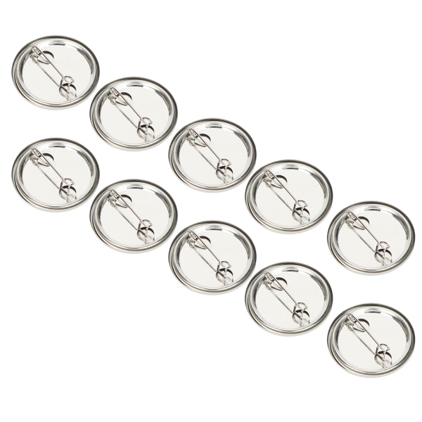 100 stk tom pin-knapp Rund sikkerhetsmerke Emblem Medaljedeler Rekvisita til håndverksgaver suvenirer32mm/1.3in