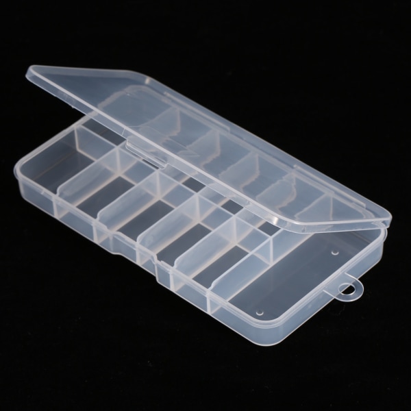 Ny nyttig, slitesterk plast Nail Art Tom Oppbevaringsboks Holder Container Box Tool