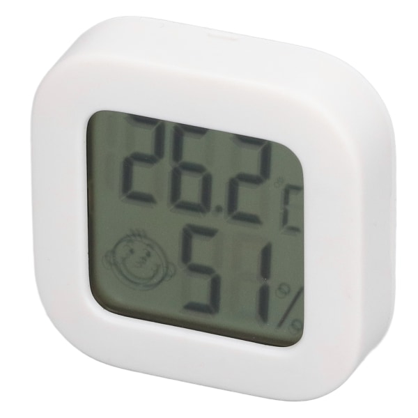 Termometer Hygrometer Temperaturmåler LCD Digital Display med innebygd batteri