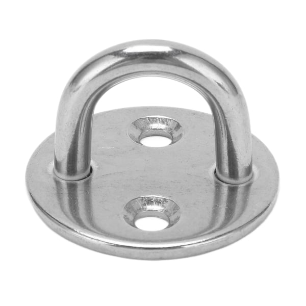 Pad Eye Plate U Hook Round Stainless Steel Heavy Duty Rustproof for Door Boat Hammock Home6MM