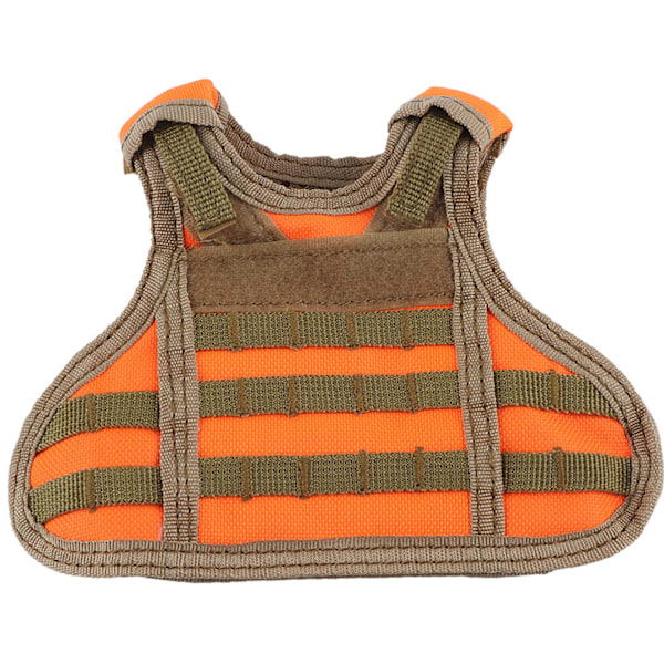 Mini Tactic Military Molle-väst för soffaölflaska Dryckesdekorationsöverdrag (orange)