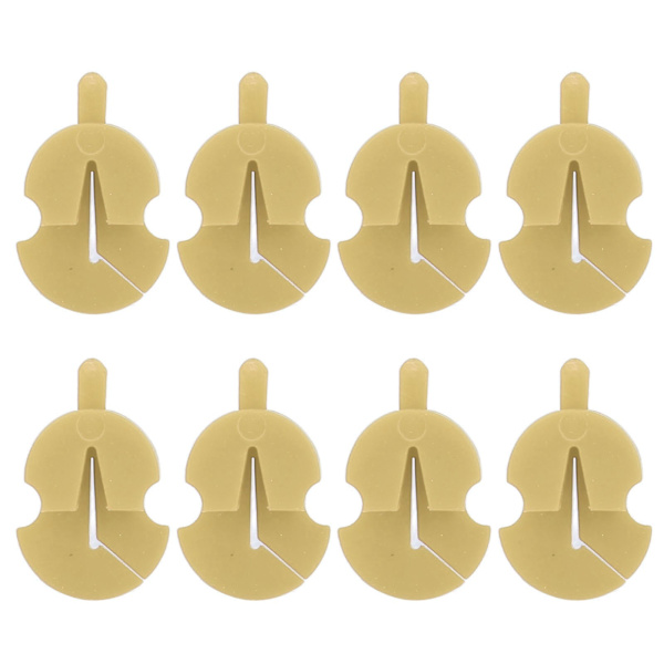 8 Stk Violin Mute Justerbar Gummi Lyddæmper Enkelt Hul Øvelsesdele Tilbehør Gul