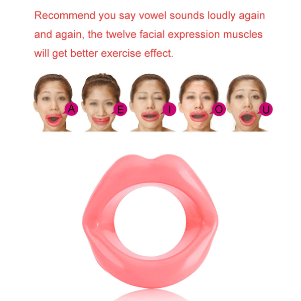 Anti-Wrinkle Silicone Lip Exerciser för ansiktslyftning och muskeluppstramning