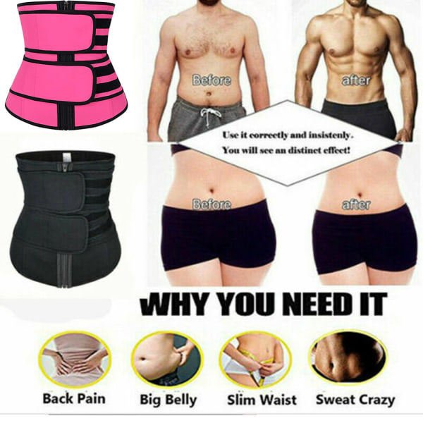 Waist trainer Trimmer Bälte Smal Body Shaper Shapewear Kvinnor Viktminskning Lumbal Shaper Träning Trimmer Bälte