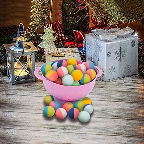 10 stk Ping Pong-baller Fargede Ping Pong-baller DIY-spill Morsomme Kunst Ping Pong-baller Underholdning Bordtennisballer for barn Party Favoritt