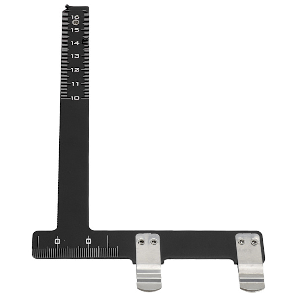 T-formet bue lineal Foldbar design 2-sidet skala aluminiumlegering L bue måleværktøj til sammensatte recurvebuer Rød