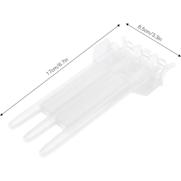 Hvit dartboks, bærbar dartboks ABS+aluminiumslegering 3-hyls oppbevaringsdartboks med hengende løkke