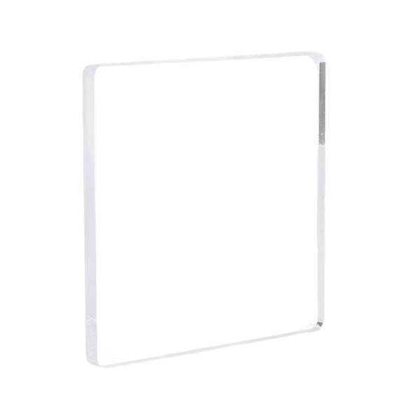 Akrylblokk 15x15cm Lett å gripe Sikker Rundt Hjørne Transparent Holdbar Gjenbrukbar Klare Stempler for Scrapbook Kortlaging