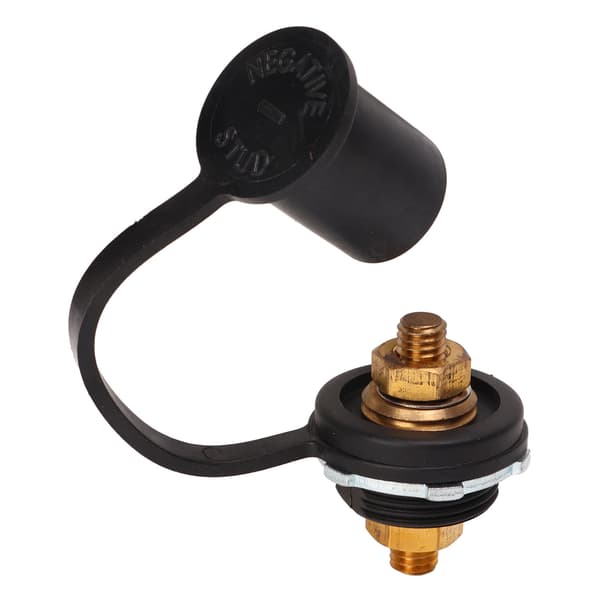 250A Batteri Terminal Connector 3/8in Stærke Messing Stud Terminaler til Bil RV Båd Sort
