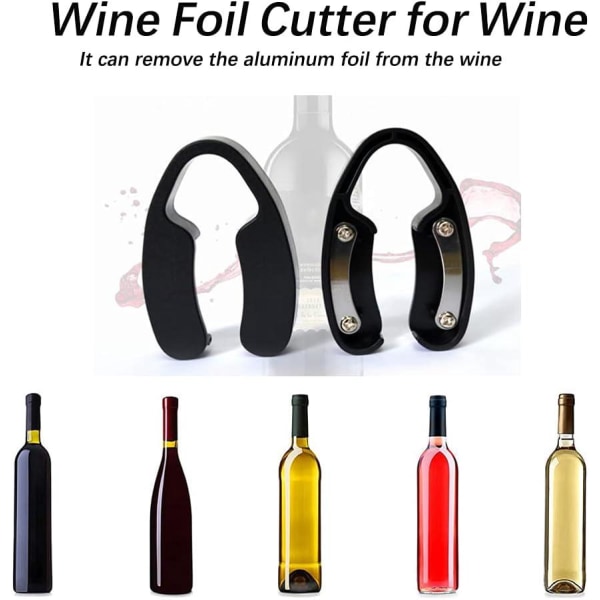 Lehtileikkuri, pullonavaaja, kaksireunainen lehtileikkuri, viinipullonavaaja viinin turvalliseen avaamiseen