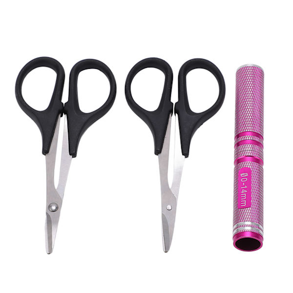 Universal RC Curved Scissors Kit 0‑14mm RC Car Hålslagare tillbehör för fjärrkontroll Car Drone Pink