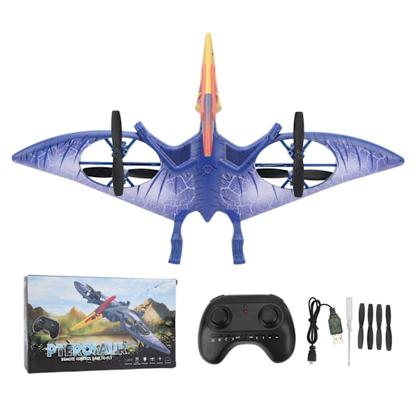 2,4 GHz Quadcopter Fjärrkontroll Pterodactyl Dinosaur Flygplan RC Drone för Barn Leksaker Ålder Över 14
