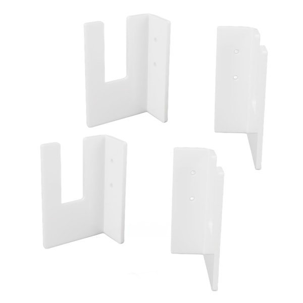 4 stk. svart akryl skateboard veggmontert stativ skateboard veggmontert stativ for garasje stue soverom hvit