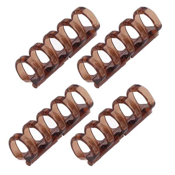 20 st Bindningsringar Segmenterad Design Rymmer 60 Ark 11mm Bindningstjocklek Kontorsmaterial Bärnstensgul