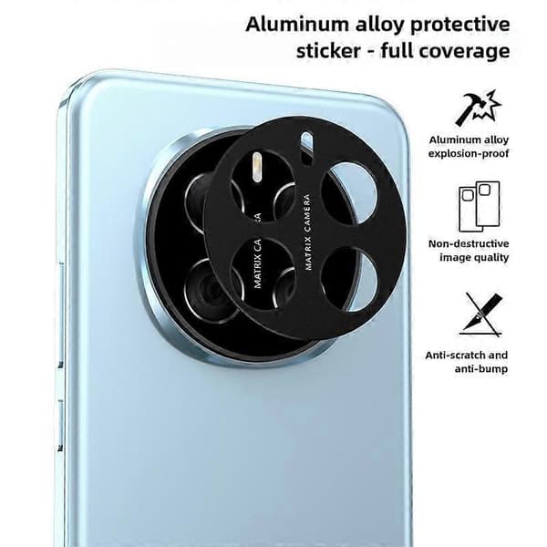 KALEBOL KLB-LPC005 For Honor Magic7 Pro 5G Hollow Lens Protector Aluminum Alloy Phone Camera Frame