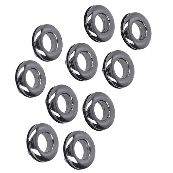 10 stk. Øyemaljer Knapper Metall Glatt Overflate Utsøkt Høy Hardhet Grommet Kit for DIY Klær Veske Lommebok Grå