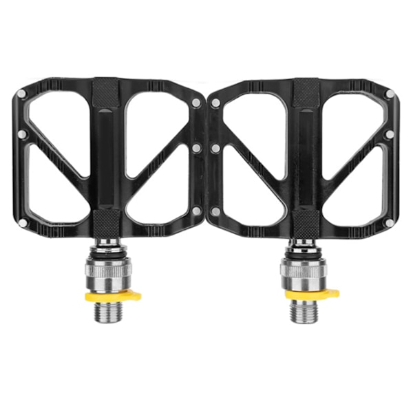 1 Par Sykkelpedaler Aluminium Legering Hurtigutløsning Plattform Sykkelpedaler med Sklisikre Spiker for Terrengsykkel Veisykkel