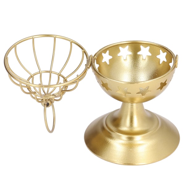Guld Ljusstake Fågelbursstil Premium Metall Robust Hållbar Bred Användning Enkel Rengöring Votivljushållare Typ A